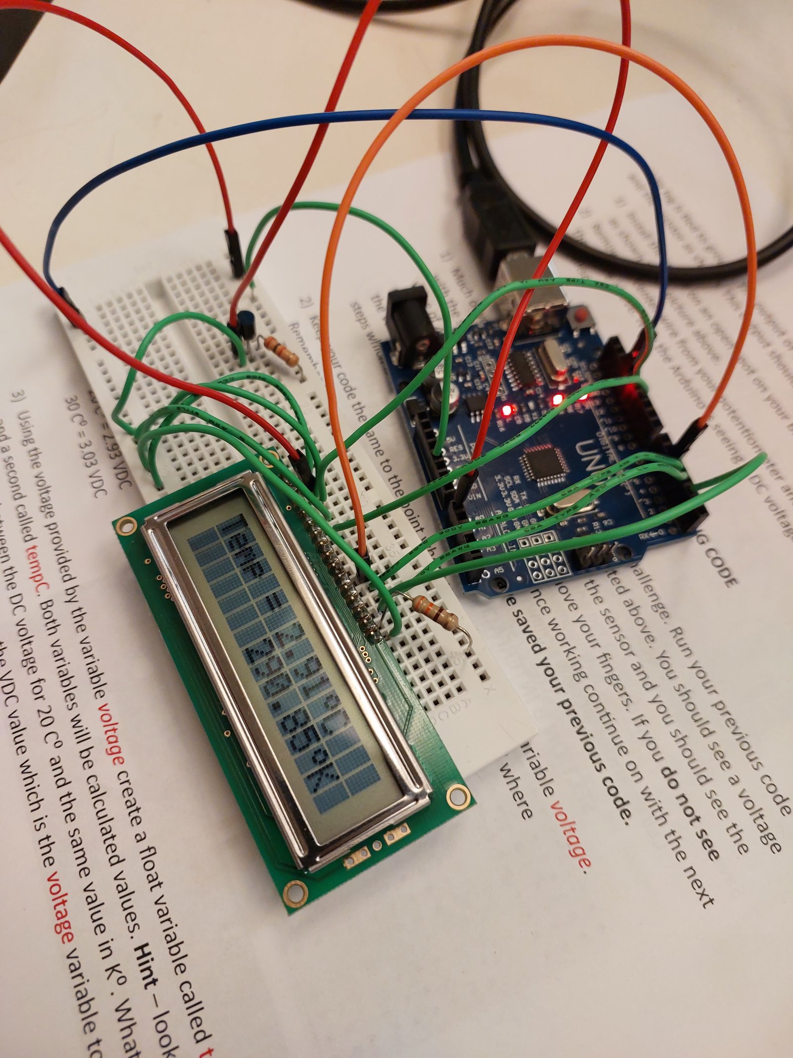 Arduino Temperature Display